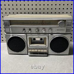 JC Penny RADIO cassette recorder Boombox 80's Vintage Ghettoblaster SEE DECSRIP