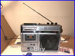 JVC Boombox Radio Cassette Recorder RC-345JW Tested And Working. Vintage