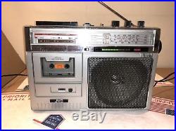 JVC Boombox Radio Cassette Recorder RC-345JW Tested And Working. Vintage