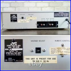 JVC KD-A33B Rare Vintage Cassette Deck Hi-Fi Super ANRS Japan Warranty
