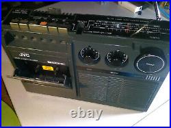 JVC Model RC-222E Vintage Portable Radio Cassette Recorder