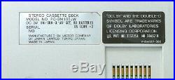 JVC PC-100JW Radio + Detachable Cassette Player Recorder Vintage Micro-Boombox
