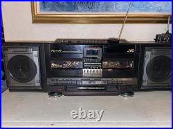JVC PC-V77 Dual Cassette Boombox. Rare Vintage! MINT