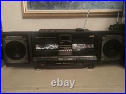 JVC PC-V77 Dual Cassette Boombox. Rare Vintage! MINT