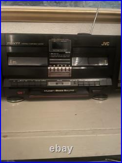 JVC PC-V77 Dual Cassette Boombox. Rare Vintage! MINT