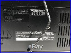 JVC PC-x100 Am/fm CD Dual Cassette Recording Boombox With Sub Woofer Bass Vintage