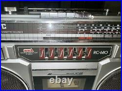 JVC RC-680J AM FM Radio Cassette Recorder Boombox 80s 90s Vintage Needs Repair JVC RC-680J AM FM Radio Cassette Recorder Boombox 80s 90s Vintage Needs Repair