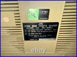 JVC RC-680J AM FM Radio Cassette Recorder Boombox 80s 90s Vintage Needs Repair JVC RC-680J AM FM Radio Cassette Recorder Boombox 80s 90s Vintage Needs Repair