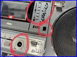 JVC RC-M50JW Stereo Radio Cassette Recorder Portable Vintage Boombox Working