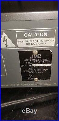 JVC TD-V66J Vintage Single Cassette 3 Head Tape Deck Player Recorder TESTED