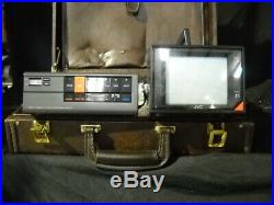 JVC Vintage BR1600U & TM63U Portable Video Cassette Recorder & Portable Monitor
