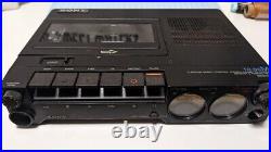 Junk As-is Sony TC-D5M Vintage Portable Stereo Cassette Recorder