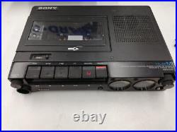 Junk! Sony TC-D5M Vintage Portable Stereo Cassette Recorder Black from Japan