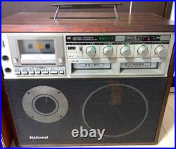 Junk Vintage 8 Track W Tape Player + Cassette Recorder National RQ-87 Japan F/S