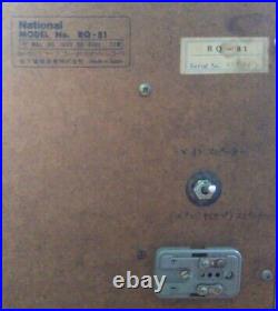 Junk Vintage National 8 Track Tape Player & Cassette Recorder RQ-81 Japan F/S