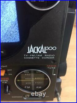 Junk Vintage Sony Fx-300 Jackal First Jackal Tv-fm/am Radio Cassette Recorder