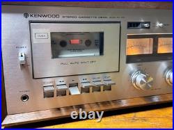 Kenwood KX-830 Vintage Stereo Cassette Deck Serviced New Belt Tested Japan