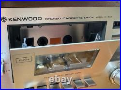 Kenwood KX-830 Vintage Stereo Cassette Deck Serviced New Belt Tested Japan