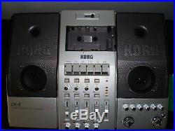 Korg CR-4 4 Track Cassette Tape Recorder Multitrack with Power Supply Vintage Nice
