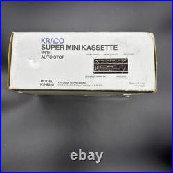 Kraco Super Mini Cassette Player KS-960E Auto Stop Vintage Audio