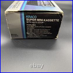 Kraco Super Mini Cassette Player KS-960E Auto Stop Vintage Audio
