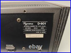Kyocera D-801 Vintage Cassette Deck with original box Tested and working