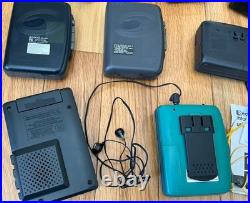 LARGE Lot 9 Vintage Vtg Sony Cassette Recorders WALKMANS PLUS MORE. 11 Total
