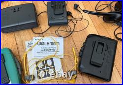 LARGE Lot 9 Vintage Vtg Sony Cassette Recorders WALKMANS PLUS MORE. 11 Total