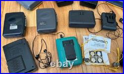 LARGE Lot 9 Vintage Vtg Sony Cassette Recorders WALKMANS PLUS MORE. 11 Total