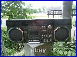 LASONIC LPC-82 Stereo Retro Boombox Vintage Radio Cassette Recorder Cassette