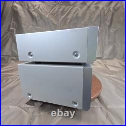 LXI Series AM FM Stereo Tuner and Dual Cassette Deck Stack Silver Vintage Audio