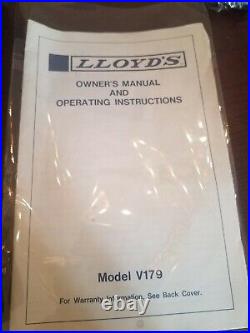 Lloyd's Model V179 Vintage Rare Shoebox Cassette Recorder W manual-RARE-SHIP24HR