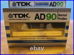 Lot of 10 Sealed Vintage 1982 TDK AD 90 Type I Cassette Tapes