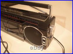 MT Vintage SHARP Portable AM-FM-SW Stereo Double Cassette Recorder Radio WQ-261