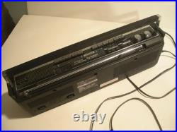 MT Vintage SHARP Portable AM-FM-SW Stereo Double Cassette Recorder Radio WQ-261