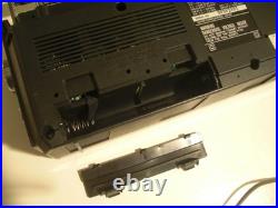 MT Vintage SHARP Portable AM-FM-SW Stereo Double Cassette Recorder Radio WQ-261