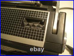 MT Vintage SHARP Portable AM-FM-SW Stereo Double Cassette Recorder Radio WQ-261