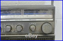 Magnavox D8443 Vintage Boombox Radio Cassette Recorder Player WORKS, but READ
