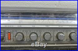 Magnavox D8443 Vintage Boombox Radio Cassette Recorder Player WORKS, but READ
