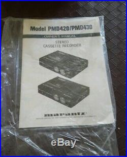 Marantz PMD430 Professional Portable Stereo Cassette Recorder Tested READ VTG