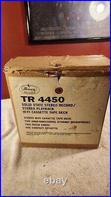 Mercury Solid State Cassette Recorder Model TR 4450 Vintage Retro Made Japan