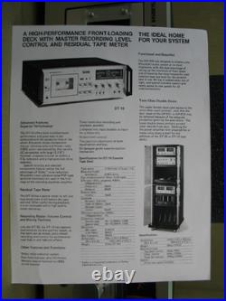 Mitsubishi DT-10 Rare Vintage Cassette Deck (Circa 1978) Tech Serviced & Owned