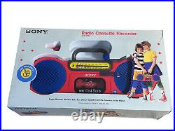 My First Sony CFS-2020 Boombox Radio Cassette Recorder Vintage Japan Unused
