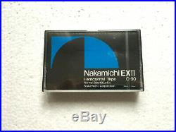 NAKAMICHI EXII 90 vintage audio cassette blank tape sealed Made in Japan Type I