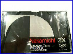 NAKAMICHI ZX C-60 vintage audio cassette blank tape sealed Made in Japan Type IV