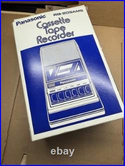 NEW Rare Vintage Panasonic RQ-209amS Portable Cassette Tape Recorder Player