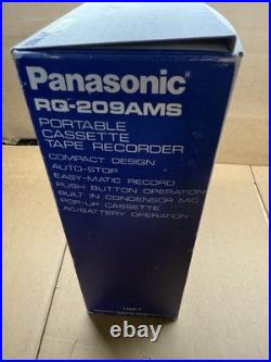NEW Rare Vintage Panasonic RQ-209amS Portable Cassette Tape Recorder Player