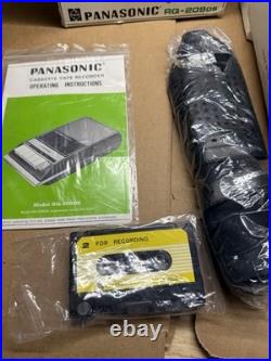 NEW Rare Vintage Panasonic RQ-209dS Portable Cassette Tape Recorder Player