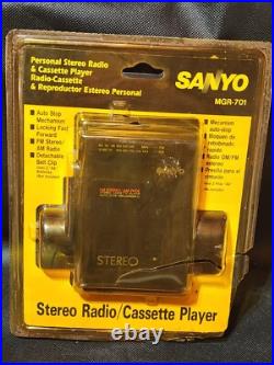 NEW SEALED Vintage Sanyo MGR-701 Stereo Radio Cassette Tape Player + Headphone