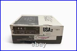 NEW Sony TCM-600 Cassette Recorder Magnetophone Vintage 1980s NOS Unused Boxed
